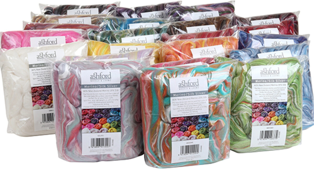 Buy Ashford Merino Wool & Silk Roving 100g · The Wool Room