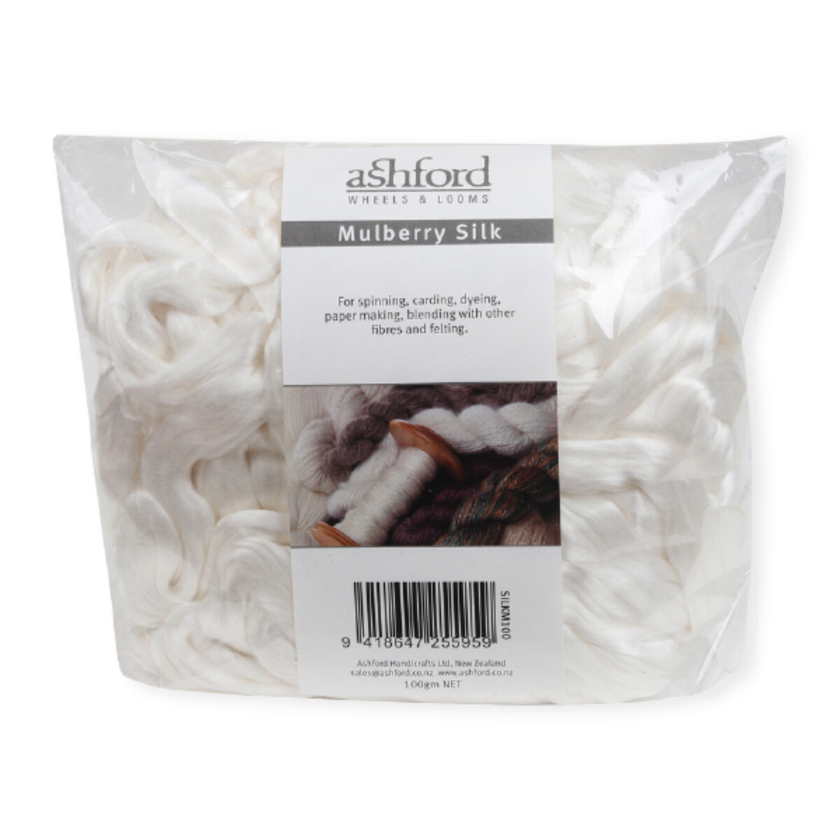 Buy Ashford Mulberry Silk Roving 100g · The Wool Room