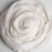 Ashford Merino Roving 22.5 Micron 500g - White