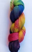 Hand Dyed Corriedale 8 Ply - 100g Comet