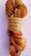 Hand Dyed Merino Wool 8 Ply 100g - Amber Hurricane