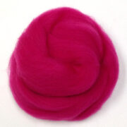 Merino Wool Roving Hot Pink 80g
