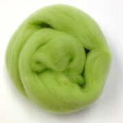 Merino Wool Roving Lime 80g