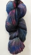 Hand Dyed Corriedale 8 Ply - 100g Midnight Bliss