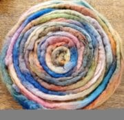 Hand dyed Merino Wool Roving 110g - Kaleidoscope