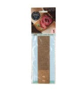 Copper Vegan Leather Bracelet Cross Stitch