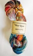 Hand Dyed Merino Wool 8 Ply 100g - Vortex
