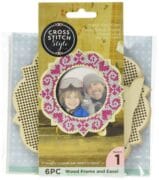 Cross Stitch Wood Frame & Easel