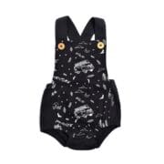 Aster & Oak Mono Combi Cross Back Playsuit