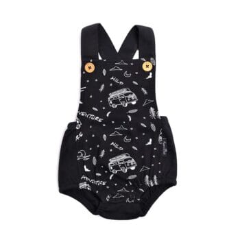 Aster & Oak Mono Combi Cross Back Playsuit