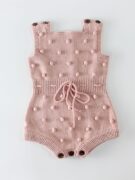 Bobble Cotton Knit Romper