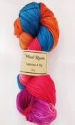 Hand Dyed Merino Wool 4 Ply 100g - Button Smudge