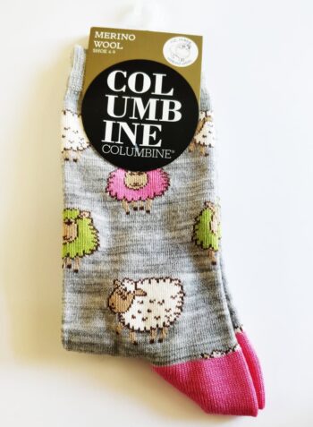 Columbine Merino Wool Sock - Sheep