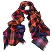 Ace Check Wool Scarf Multi