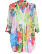 Mozaic Cotton Shirt Top
