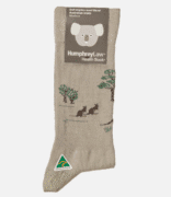 Humphrey Law Fine Wool Pattern Sock - Kangaroo