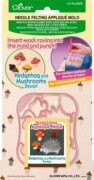 Clover Needle Felting Applique Mold - Hedgehog