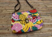 Cotton Drill Nikki Pocket Bag - Fruits