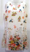 Sleeveless Cotton Tunic - Flowers
