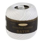 Sullivans Satin Crochet Cotton 2 ply - White