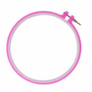 Plastic Embroidery Hoop 25cm Pink