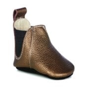 Emu Ruby Leather Baby Booties - Metallic Bronze