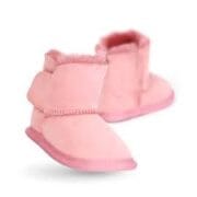 Emu Sheepskin Baby Booties - Pink