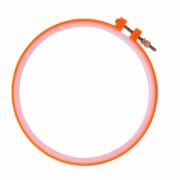 Plastic Embroidery Hoop 16cm Orange