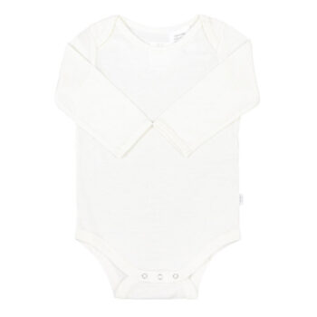 Merino Wool Baby Bodysuit - Cream