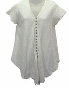 Cotton Top With Buttons Cream