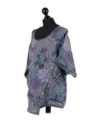 italian_floral_print_front_pocket_side_button_batwing_lagenlook_top-charcoal_1
