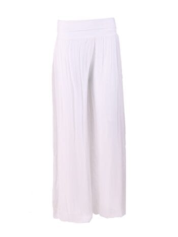 Silk Pants White