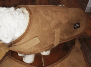 Sheepskin dog coat