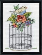 Design Works Counted Cross Stitch Kit - Bird Cage