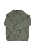 Possum Merino Aran Jumper - Sea Foam