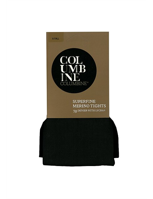 Buy Columbine Superfine Merino Wool Tights Black · The Wool Room