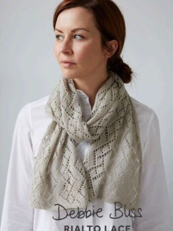 Debbie Bliss Rialto Lace Eva Stole Pattern