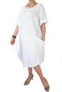Linen Dress White