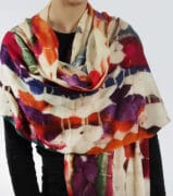 Merino Wool Scarf - Woven Triangles
