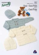 Baby Cardigan 4 Ply & 8 Ply Pattern K367