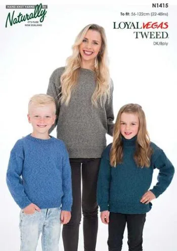 Naturally Loyal Vegas Tweed 8 Ply Jumper Pattern