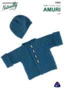 Baby Garter Stitch Cardigan & Beanie 4 Ply Pattern