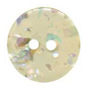 Cream Sparkle 15mm Button