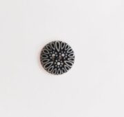 Grey Black Pattern 19mm Button