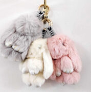 Rex Fur Rabbit Keyring