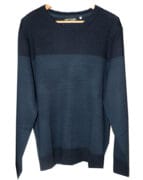 Woolanz Merino Wool Crew Neck Jumper - Navy