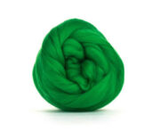 Merino Wool Roving 100g - Bright Green
