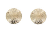 Textured Metal Earrings - Gold