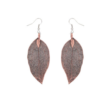 Gum Leaf Earrings - Copper
