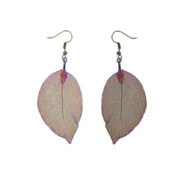 Gum Leaf Earrings - Rainbow Gold
